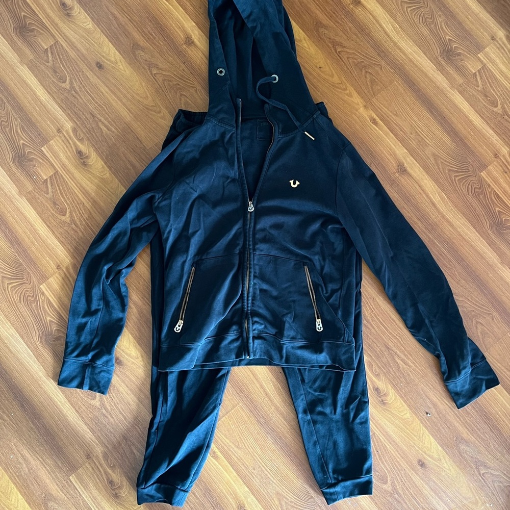 True religion sweat suit set